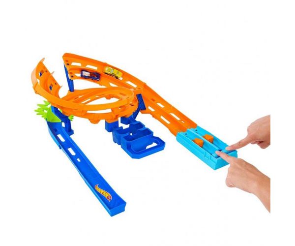Hot Wheels: Duplasávos versenypálya 2db versenyautóval - Mattel