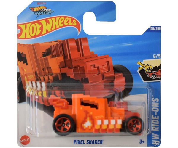 Hot Wheels: Pixel Shaker mașinuță portocalie 1/64 - Mattel