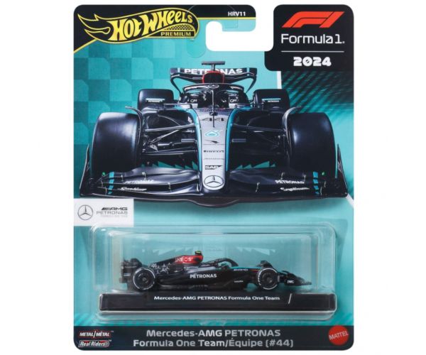 Hot Wheels Premium: Mercedes-AMG PETRONAS Formula 1 Nr.:44 mașinuță 1/64 – Mattel