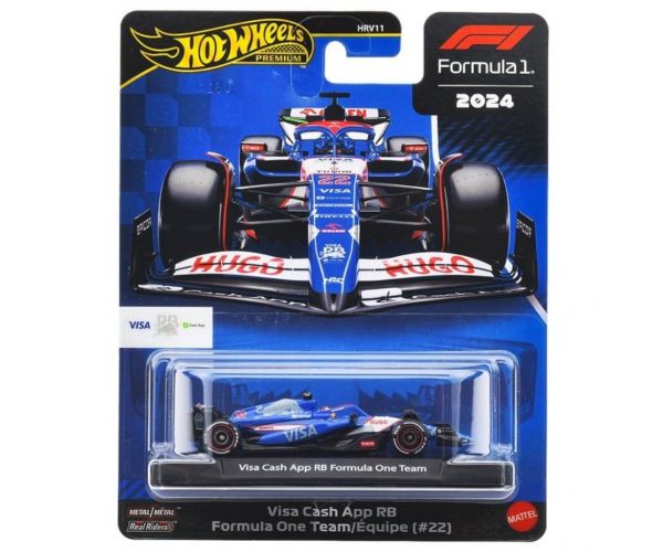 Hot Wheels Premium: Visa Cash App RB Formula 1 Nr. 22 mașinuță 1/64 – Mattel
