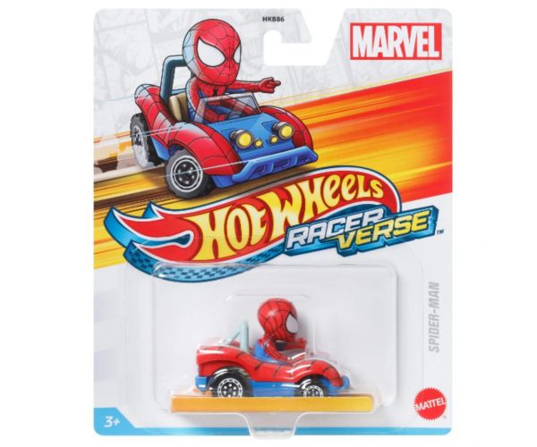 Hot Wheels Race Verse: Pókember kisautó 1/64 - Mattel