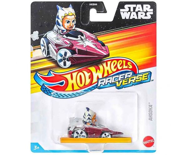 Hot Wheels: RacerVerse - Star Wars Ahsoka mașinuță de caracter - Mattel