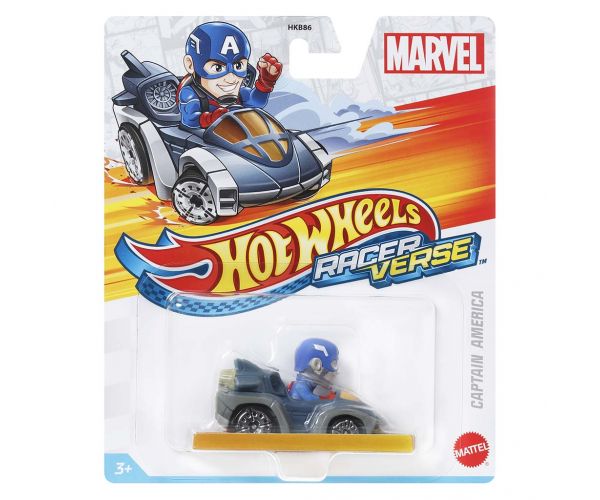 Hot Wheels: RacerVerse Mașinuță Captain America 1/64 – Mattel