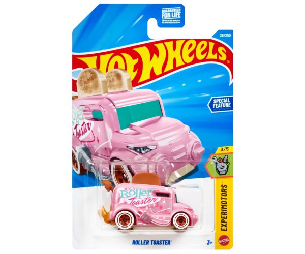 Hot Wheels: Roller Toaster mașinuță roz 1/64 - Mattel