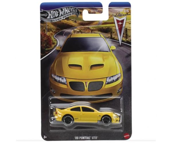 Hot Wheels Seria Silver: Mașinuță '06 Pontiac GTO, scară 1/64