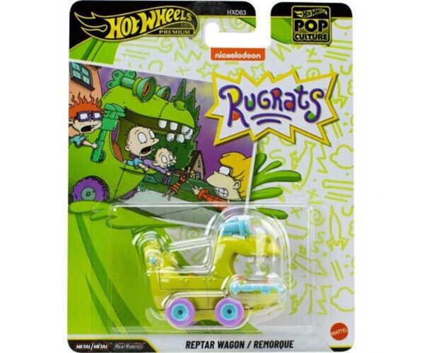 Hot Wheels: Seria cultură pop – Mașinuță Reptar Wagon 1/64 - Mattel