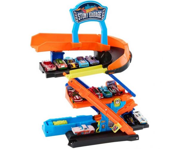 Hot Wheels: Set de joacă Garajul cascadorilor - Mattel