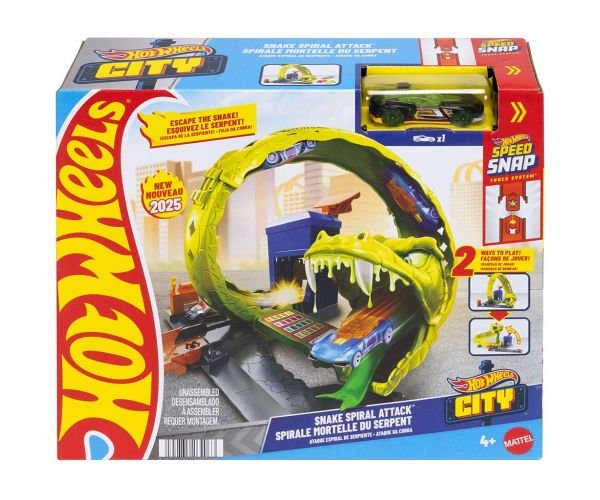 Hot Wheels: Set de pistă Atacul Șarpelui - Mattel