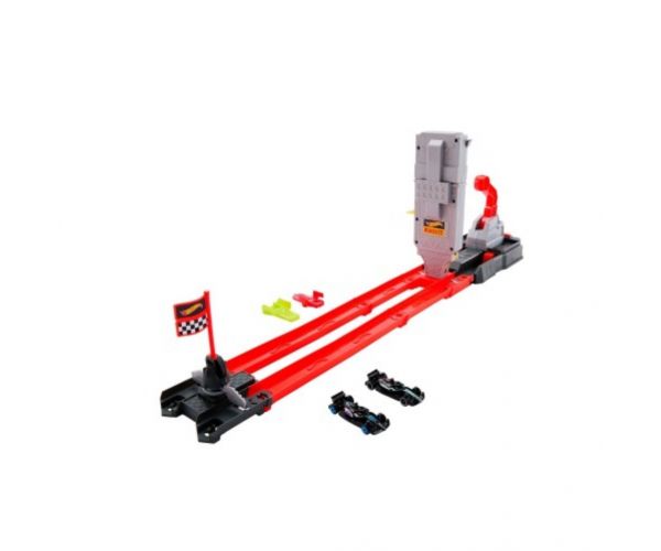 Hot Wheels: Set de pistă Formula 1 - linie dreaptă de sosire - Mattel