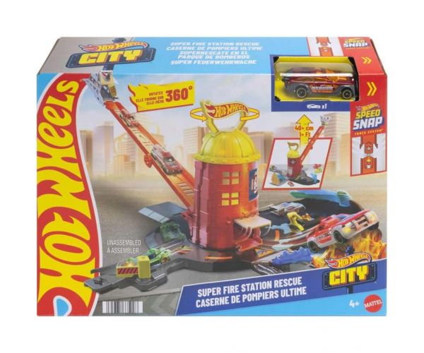 Hot Wheels: Set de pistă Turnul de pompieri - Mattel