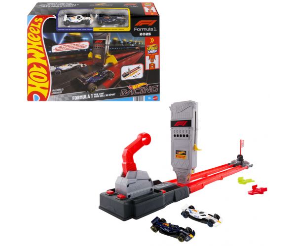 Hot Wheels: Set pistă Formula 1 Grid Start - Mattel
