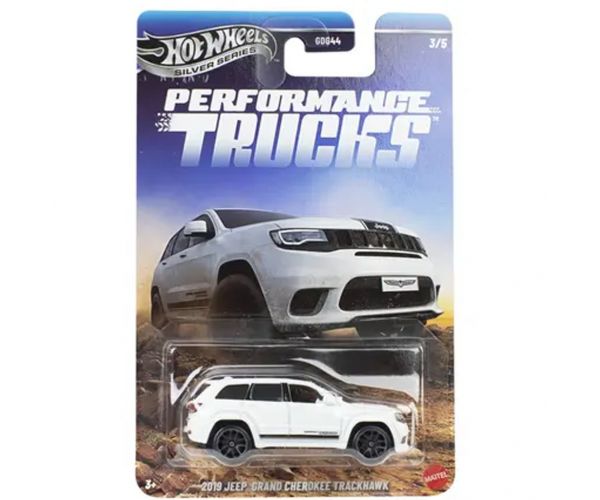 Hot Wheels Silver Series: mașinuță 2019 Jeep Grand Cherokee Trackhawk 1/64 - Mattel