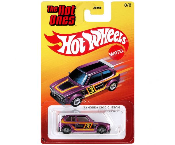 Hot Wheels: The Hot Ones 73 Honda Civic Custom mașinuță 1/64 - Mattel