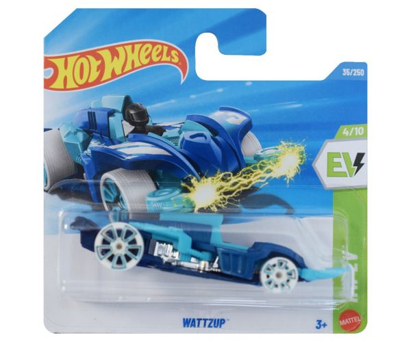 Hot Wheels: Wattzup mașinuță albastră 1/64 - Mattel