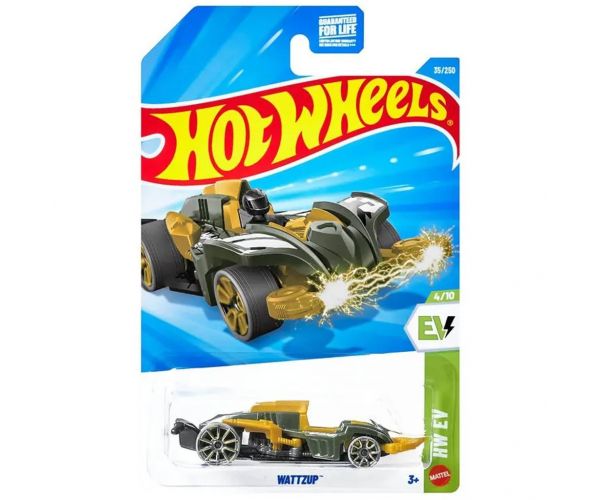 Hot Wheels: Wattzup mașinuță galbenă 1/64 - Mattel