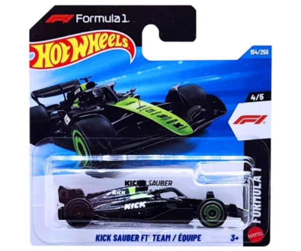 Hot Wheels: mașinuță Kick Sauber F1 Team 1/64 - Mattel