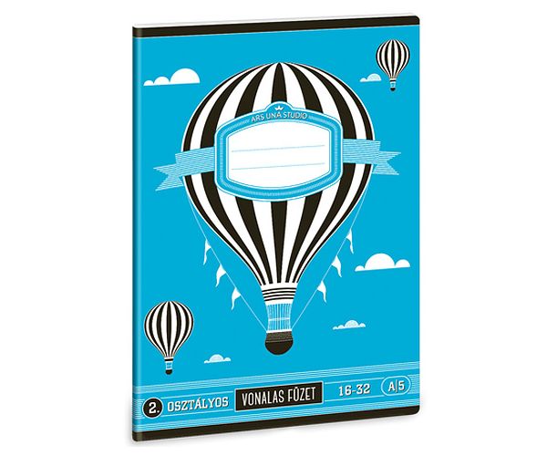 Balon Caiet cu linii A/5 pentru cei din clasa 2-a