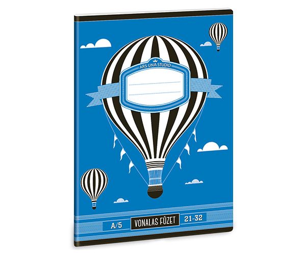 Hőlégballonos 4.osztályos vonalas füzet A/5