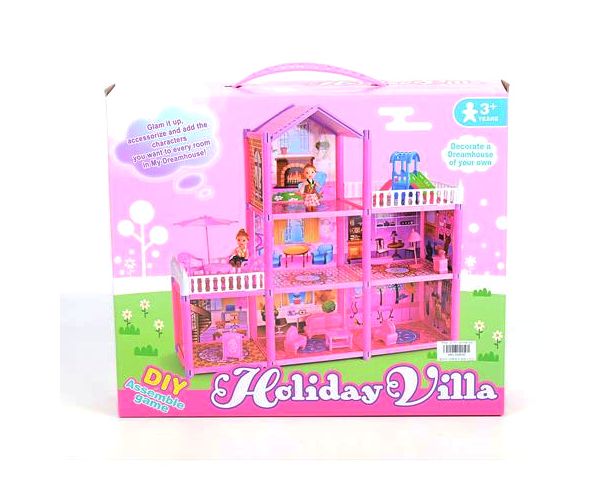 Holiday Villa construiește tu pink căsuță de păpuși set de joacă