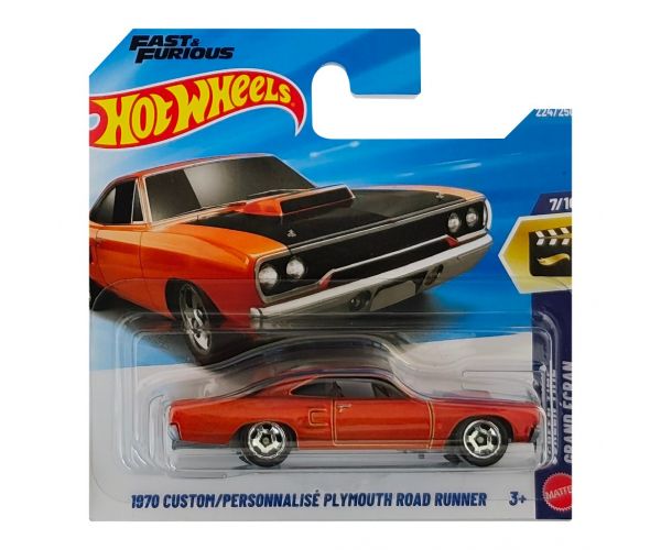 Hot Wheels: 1970 Custom Plymouth Road Runner mașinuță 1/64 - Mattel