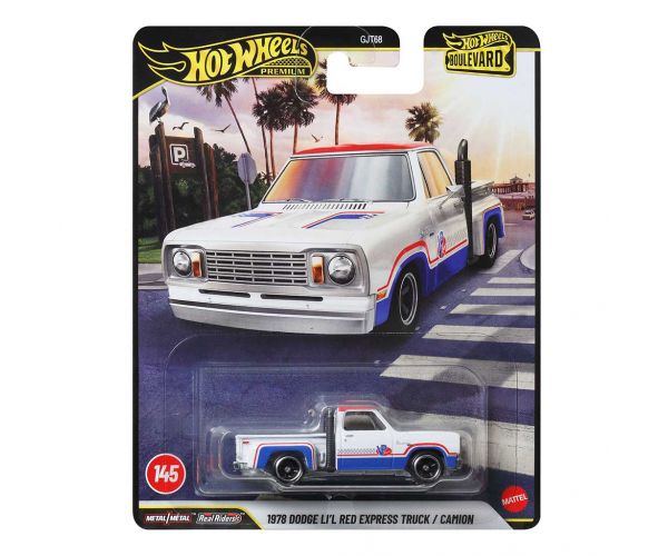 Hot Wheels Boulevard: camionetă Dodge Lil Red Express din 1978, mașinuță 1/64 - Mattel