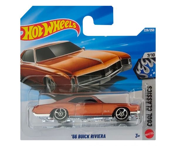 Hot Wheels: Buick Riviera ’66 mașinuță maro 1/64 - Mattel