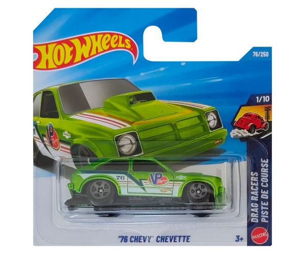 Hot Wheels: Chevy Chevette ’76 mașinuță verde 1/64 - Mattel