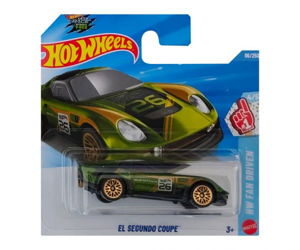 Hot Wheels: El Segundo Coupe mașinuță verde 1/64 - Mattel