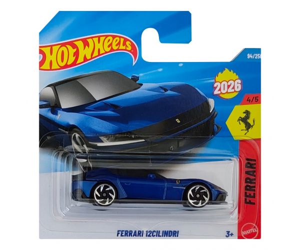 Hot Wheels: Ferrari 12Cilindri mașinuță 1/64 - Mattel
