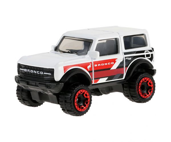 Hot Wheels: Ford Bronco 2021 mașinuță albă 1/64 - Mattel