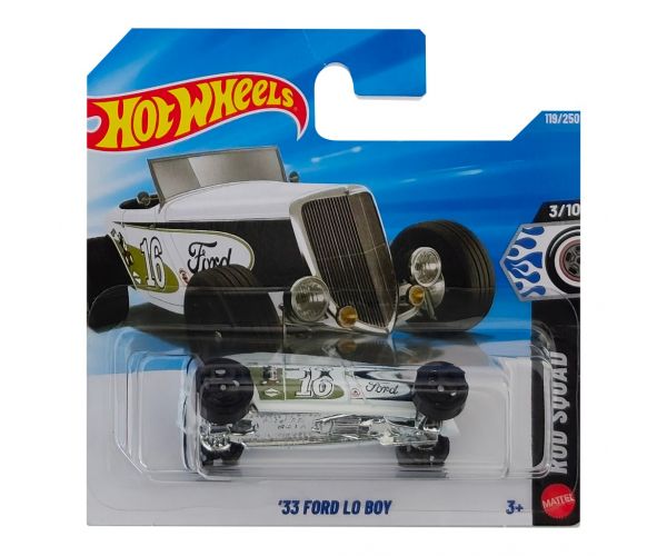 Hot Wheels: Ford Lo Boy ’33 mașinuță albă 1/64 - Mattel