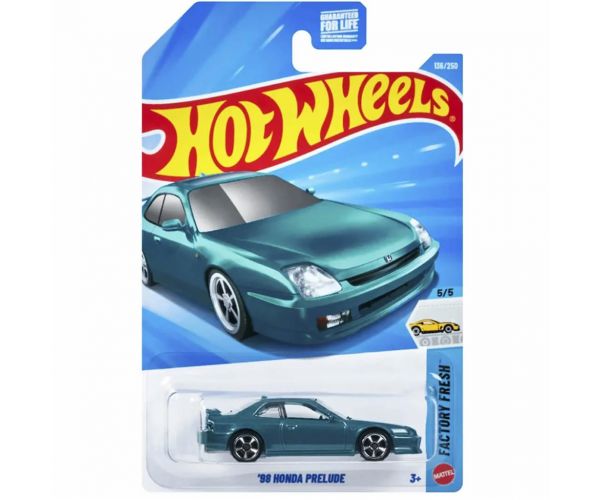 Hot Wheels: Honda Prelude ’98 turcoaz mașinuță 1/64 - Mattel