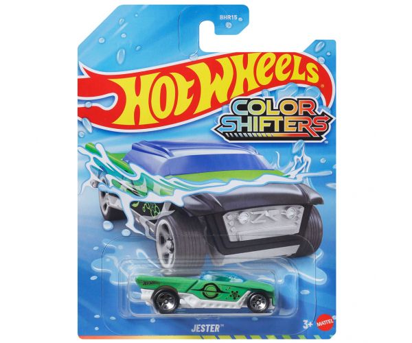 Hot Wheels: Jester mașinuță verde care își schimbă culoarea 1/64 - Mattel