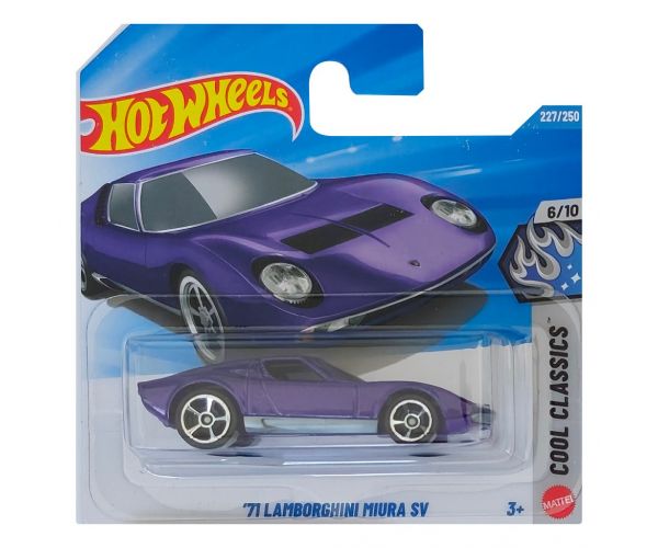 Hot Wheels: Lamborghini Miura SV din 1971 mașinuță mov 1/64 - Mattel