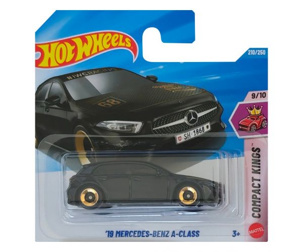 Hot Wheels: Mercedes-Benz A-Class 2019 negru mașinuță 1/64 - Mattel