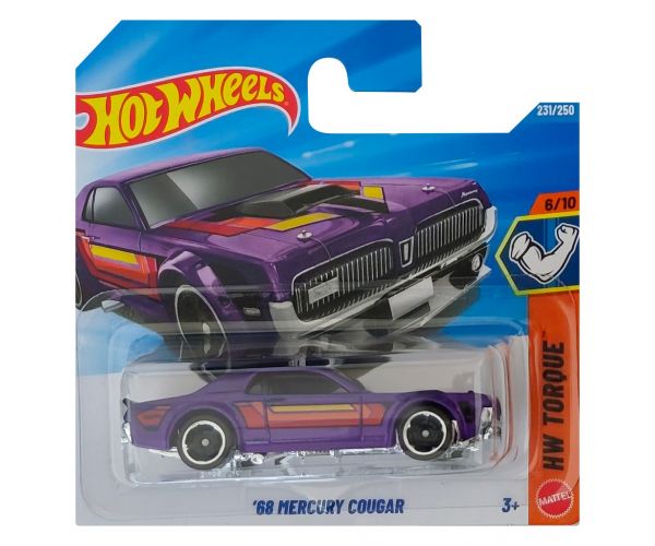 Hot Wheels: Mercury Cougar ’68 mașinuță mov 1/64 - Mattel