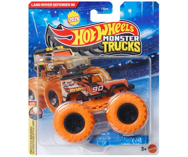 Hot Wheels Monster Trucks: mașinuță Land Rover Defender 1/64 – Mattel