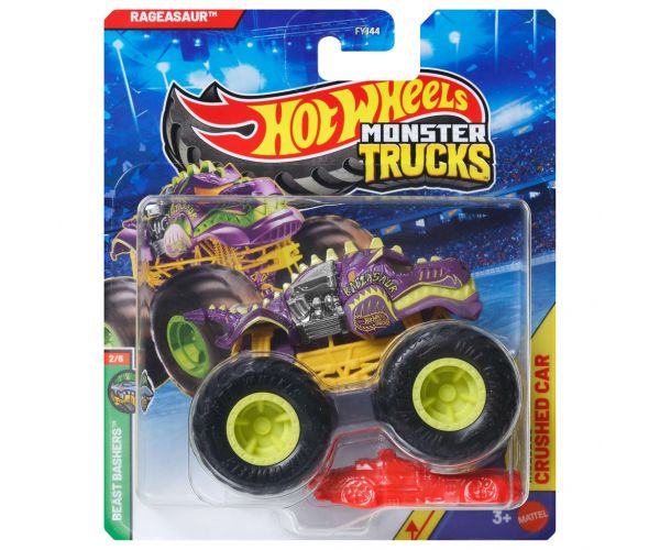 Hot Wheels Monster Trucks: mașinuță monstru Rageasaur 1/64 – Mattel