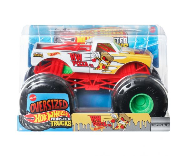 Hot Wheels Monster Trucks: Pizza Co. camion monstru 1/24 – Mattel