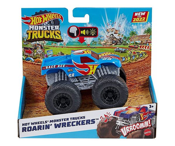 Hot Wheels Monster Trucks Race Ace járgány fényekkel és hangokkal 1/43 - Mattel