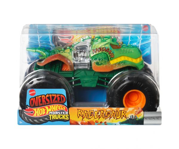 Hot Wheels Monster Trucks: Rageasaur mașină monstru 1/24 – Mattel