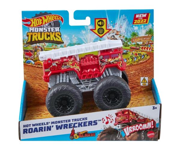 Hot Wheels Monster Trucks: Roarin' Wreckers mașină cu efecte de sunete și lumini 1/43 - Mattel