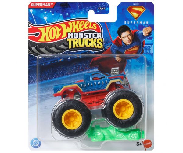 Hot Wheels Monster Trucks: Superman camion monstru 1/64 – Mattel