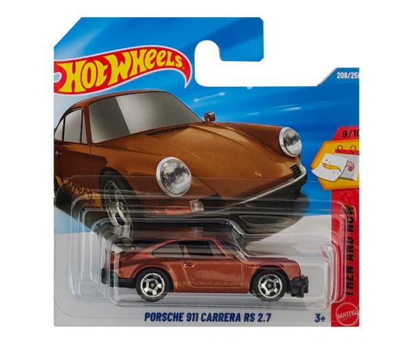 Hot Wheels: Porsche 911 Carrera RS 2.7 mașinuță maro 1/64 - Mattel