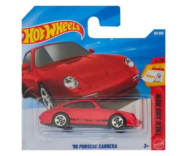 Hot Wheels: Porsche Carrera ’96 mașinuță roșie 1/64 - Mattel