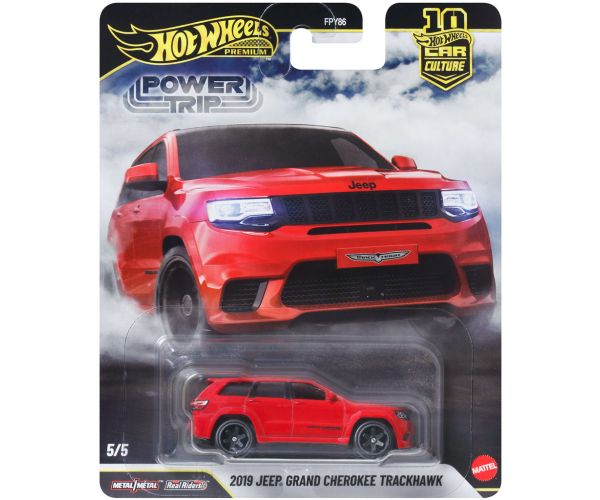 Hot Wheels Premium: Cool-túra 2019 Jeep Grand Cherokee Trackhawk mașinuță 1/64 - Mattel