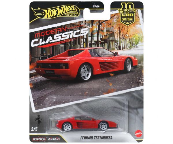 Hot Wheels Premium: Cool-túra Ferrari Testarossa mașinuță 1/64 - Mattel