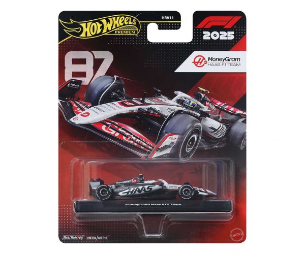 Hot Wheels Premium: Oliver Bearman Haas #87 mașinuță Formula 1 1/64 - Mattel