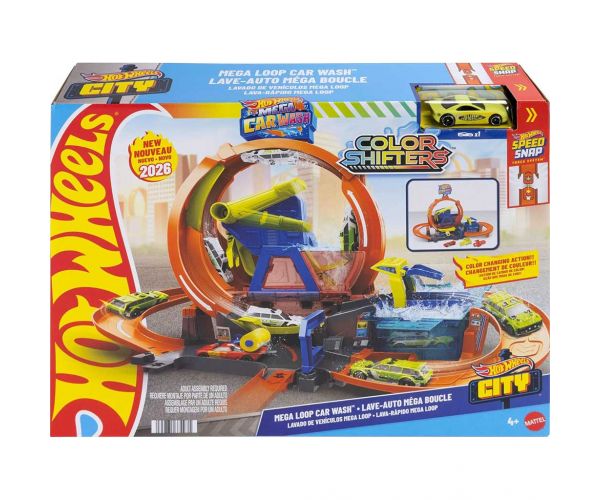 Hot Wheels: Set de joacă Mega Spălătorie Auto - Mattel