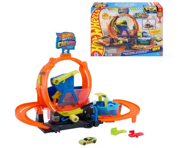 Hot Wheels: Set de joacă Mega Spălătorie Auto - Mattel